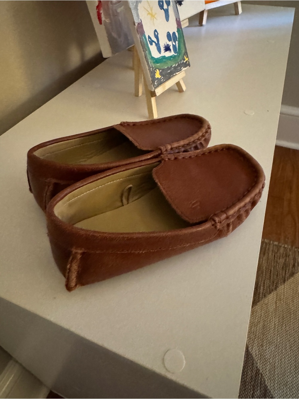 Janie and Jack Brown Kids Moccasin Slip-Ons